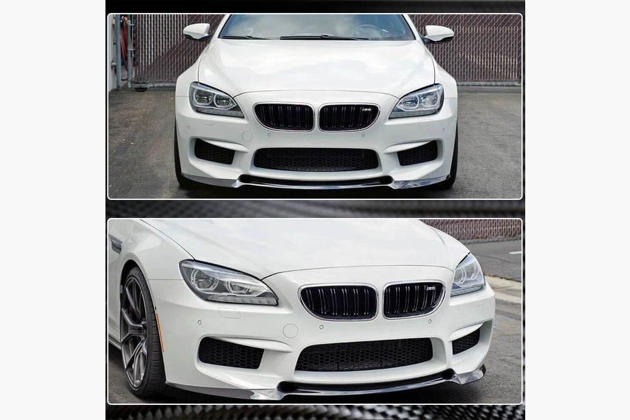BMW 6-serie F12/F13/F06 2011–2018 Front bumperlip Lip V1 (til M6, carbon) Foto 5