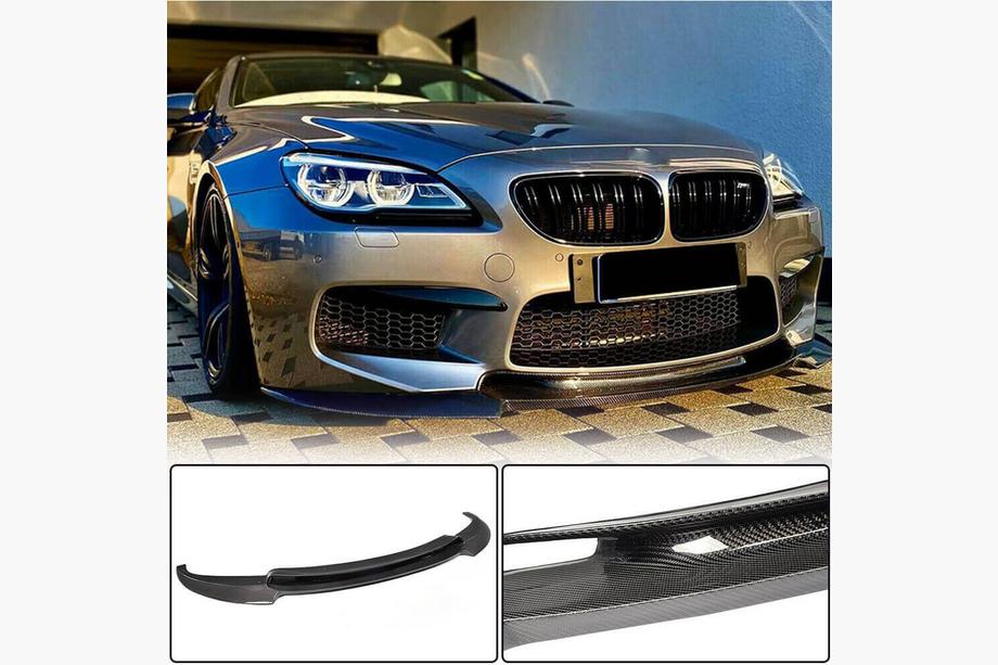BMW 6-serie F12/F13/F06 2011–2018 Kofangerlæbe foran Lip V2 (til M6, carbon) Foto 3