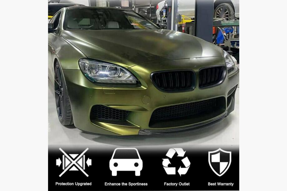 BMW 6-serie F12/F13/F06 2011–2018 Frontlæbe til forreste kofanger Dry Carbon V6 Foto 3