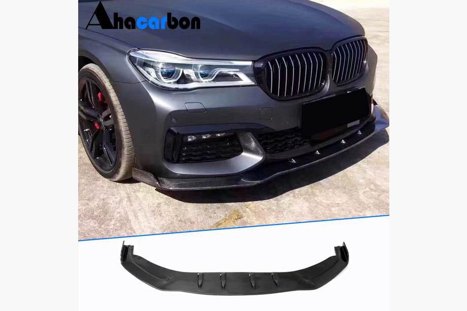 BMW 7-serie G11/G12 2015–2022 Frontspoilerlæbe til forreste kofanger Lip V2 (til M-Sport 2016-2019, carbon) Foto 1