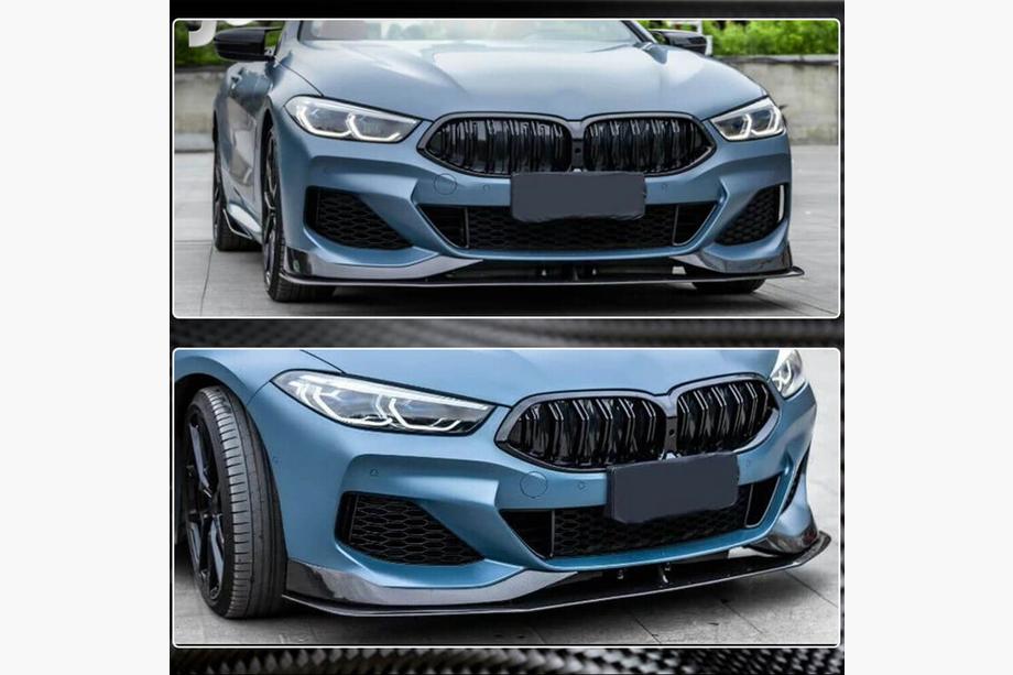 BMW 8-serie G14/G15/G16 2018– Frontlæbe til for kofanger Lip V1 (til M-Sport, carbon) Foto 4
