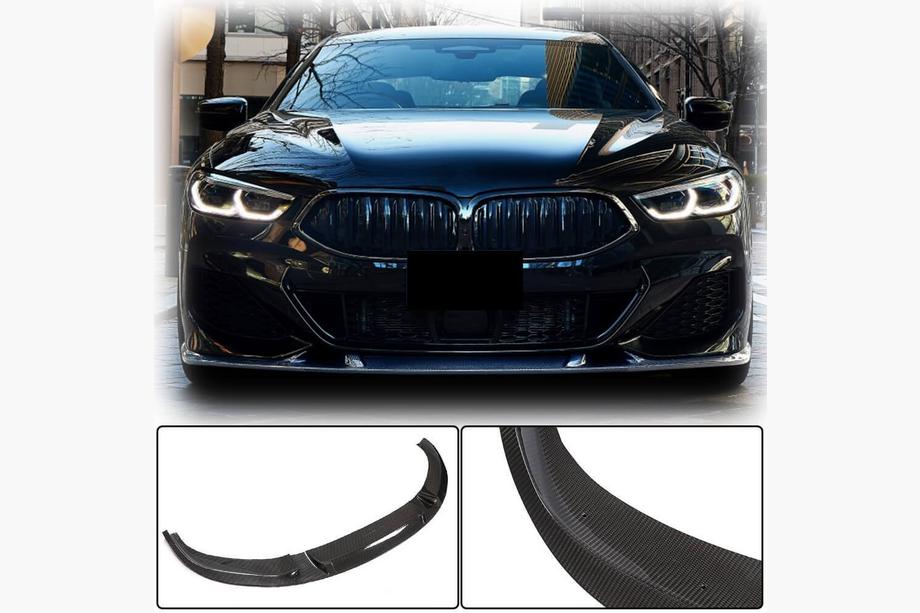 BMW 8-serie G14/G15/G16 2018– Frontspoiler læbe V3 til for kofanger (til M-Sport, carbon) Foto 1