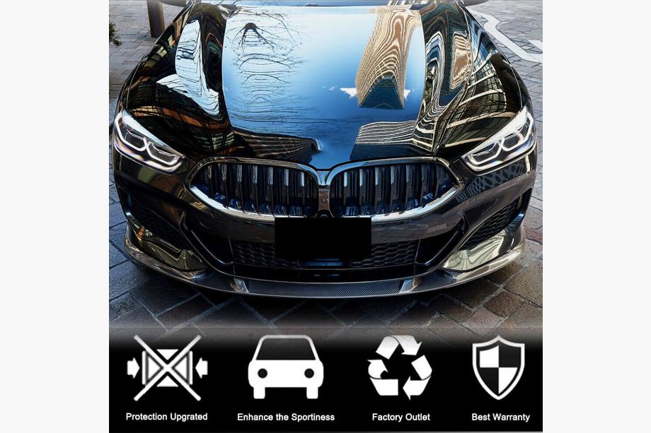 BMW 8-serie G14/G15/G16 2018– Frontspoiler læbe V3 til for kofanger (til M-Sport, carbon) Foto 3