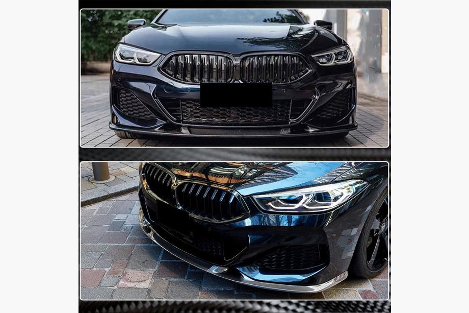 BMW 8-serie G14/G15/G16 2018– Frontspoiler læbe V3 til for kofanger (til M-Sport, carbon) Foto 4