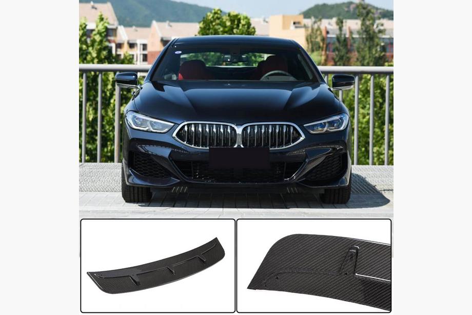 BMW 8-serie G14/G15/G16 2018– Frontspoiler til forreste kofanger Lip V4 (til M-Sport, kulfiber) Foto 1