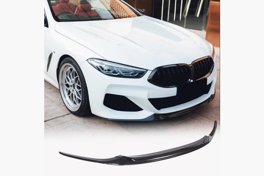 BMW 8-serie G14/G15/G16 2018– Front kofangerlæbe Lip V5 (til M-Sport, carbon) Image