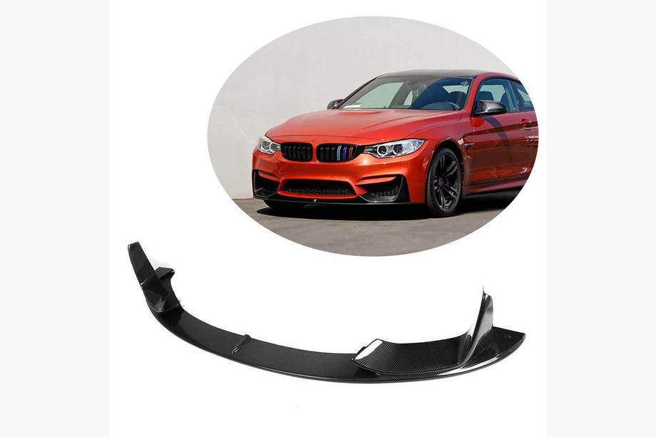 BMW 3-serie F30/F31 2012–2019 Frontspoiler-læbe Lip V4 (til F80, carbon) Image