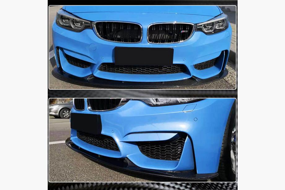 BMW 3-serie F30/F31 2012–2019 Frontlæbe til kofanger Lip V1 (til F80, carbon) Foto 5