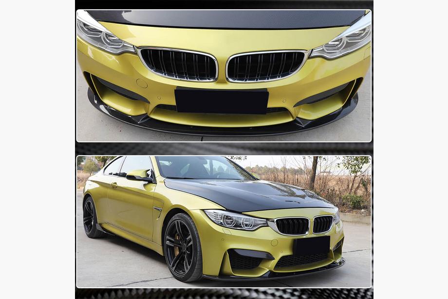 BMW 3-serie F30/F31 2012–2019 Frontlæbe til kofanger Lip V1 (til F80, carbon) Foto 6
