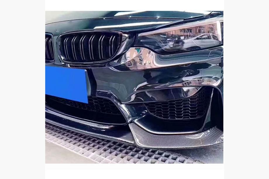 BMW 3-serie F30/F31 2012–2019 Frontbumper-læbe Lip V10 (til F80, kulfiber) Foto 3