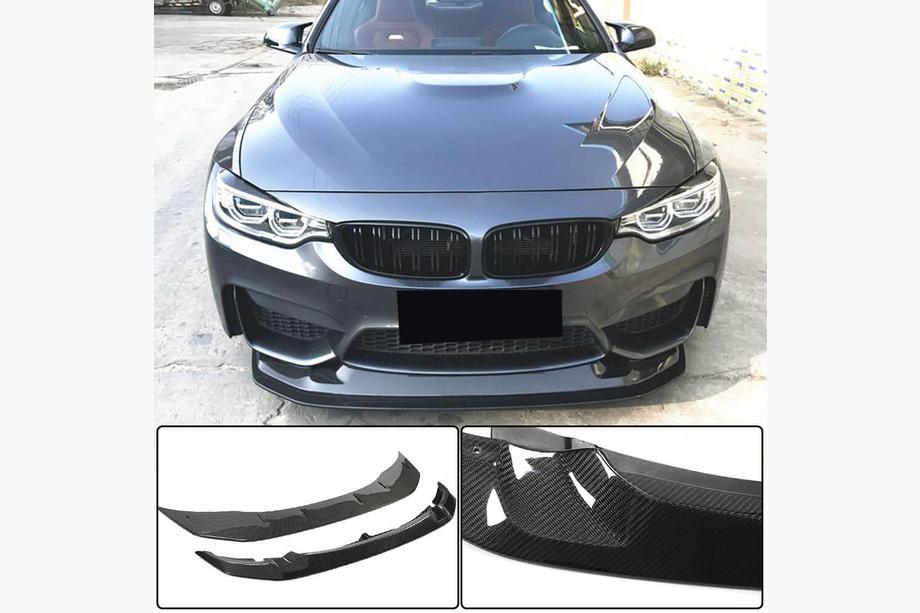 BMW 4-serie F32/F33/F36 2012–2020 Frontlæbe til forreste kofanger Lip V1 (til F82/F83, kulfiber) Image