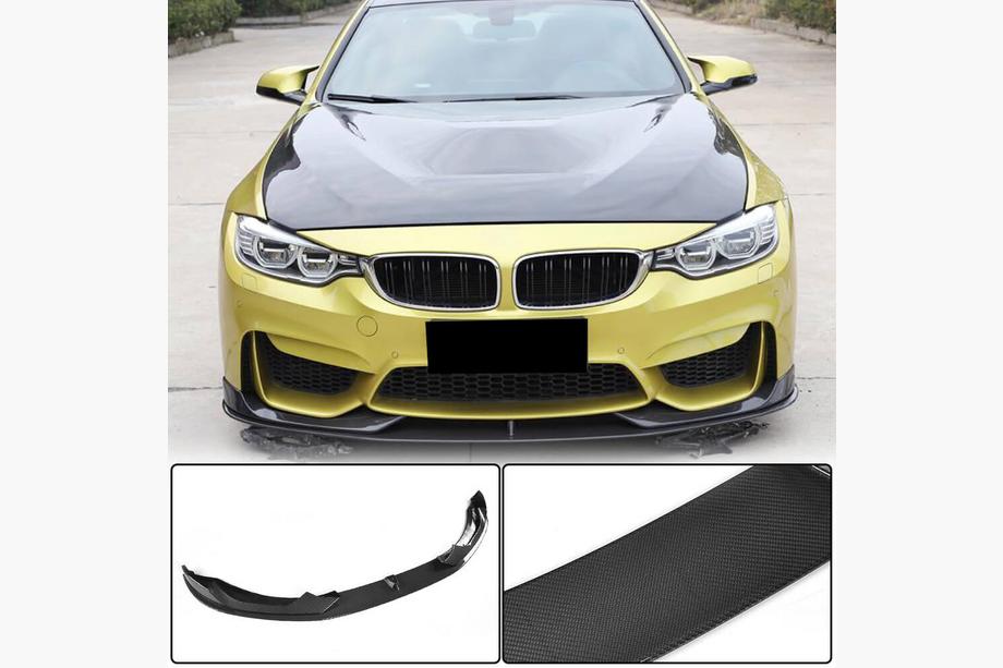 BMW 4-serie F32/F33/F36 2012–2020 Frontlæbe til forreste kofanger Lip V3 (til F82/F83, carbon) Image