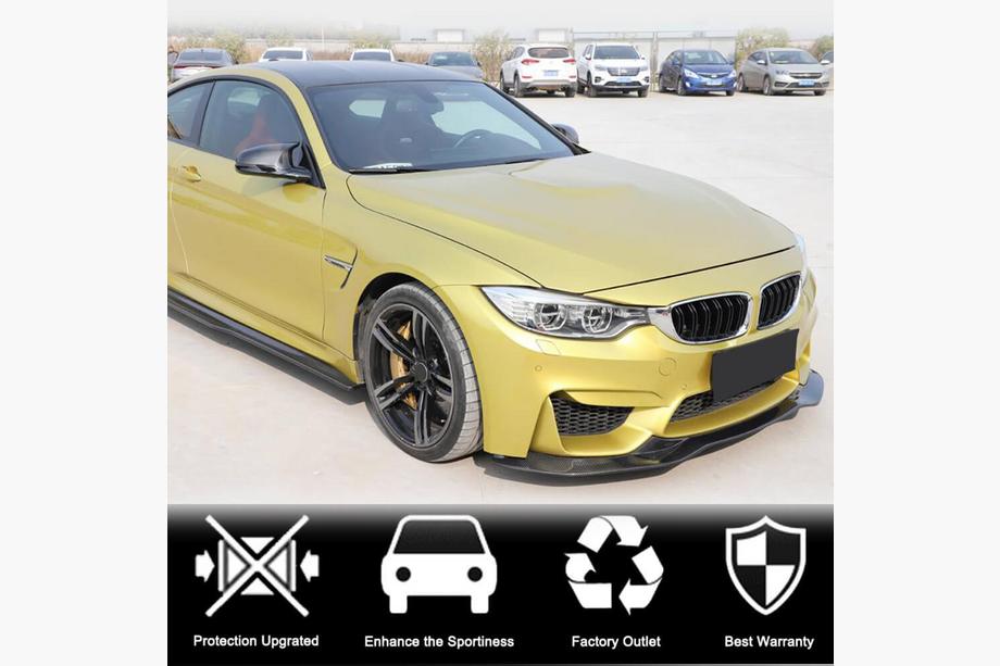 BMW 4-serie F32/F33/F36 2012–2020 Frontkofanger-lip Lip V9 (til F82/F83, kulfiber) Foto 2