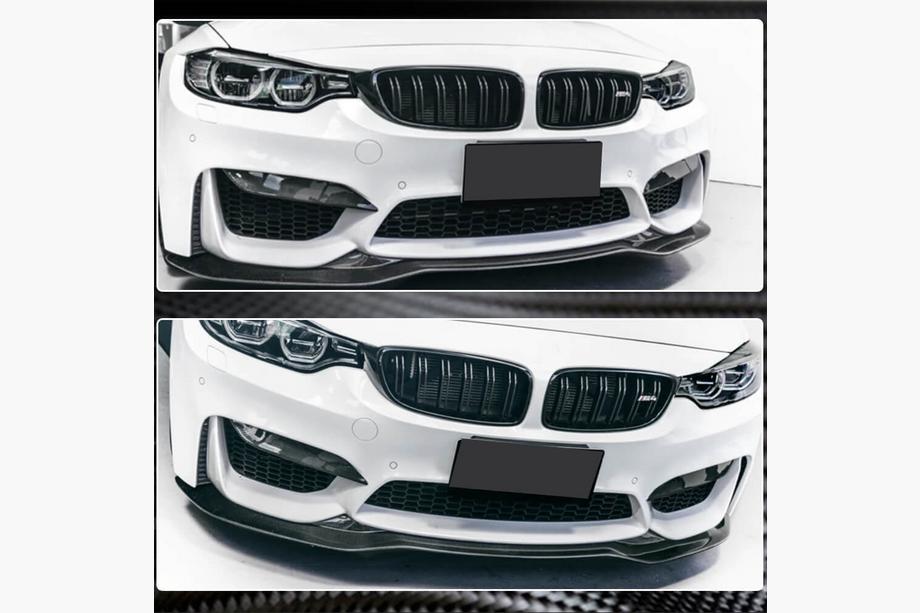 BMW 4-serie F32/F33/F36 2012–2020 Frontkofanger-lip Lip V9 (til F82/F83, kulfiber) Foto 4