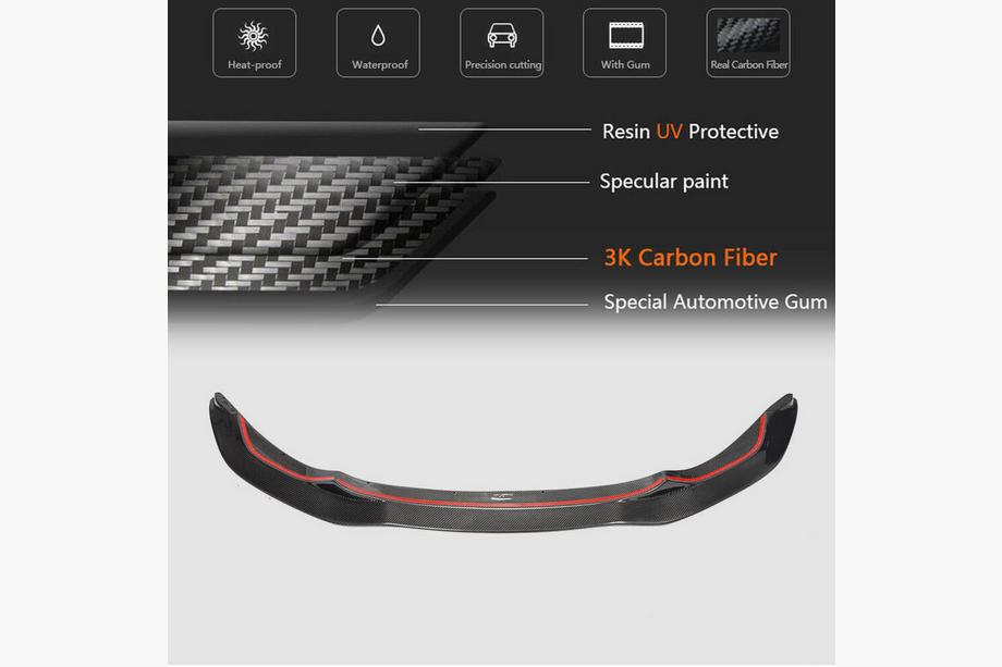 BMW 4-serie F32/F33/F36 2012–2020 Frontkofanger-lip Lip V9 (til F82/F83, kulfiber) Foto 5
