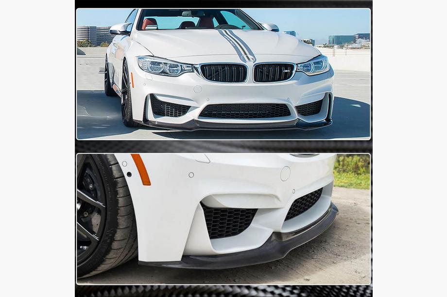 BMW 4-serie F32/F33/F36 2012–2020 Frontlæbe til forkofanger Lip V11 (til F82/F83, carbon) Foto 5