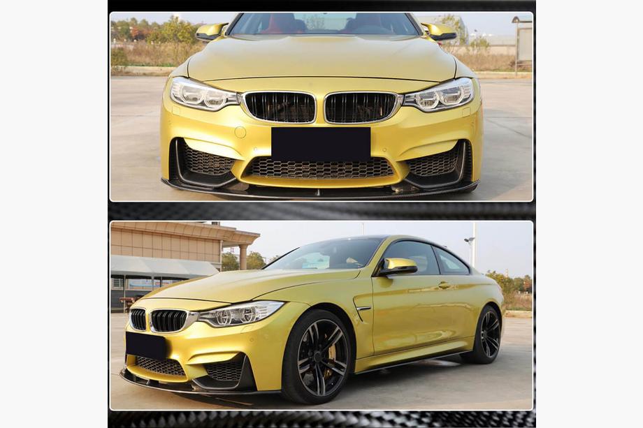 BMW 4-serie F32/F33/F36 2012–2020 Front kofangerlæbe Lip V13 (til F82/F83, carbon) Foto 3