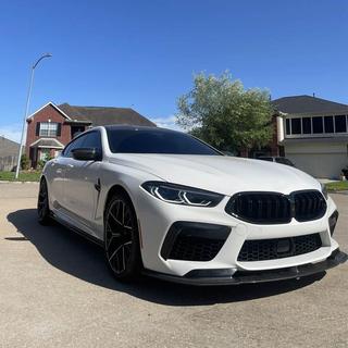 Front bumper lip spoiler (til F91/F92/F93 M8, carbon) BMW 8-serie G14/G15/G16 2018– foto 3