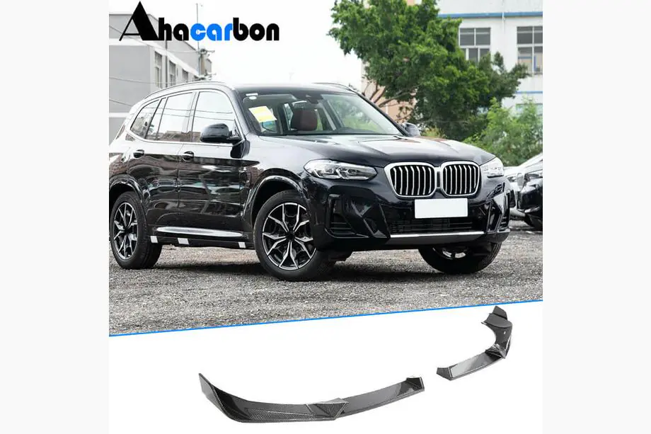 BMW X3 G01 2018– Frontlæbe til forreste kofanger Lip (til M-Sport 2022-2024, kulfiber) Image