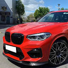 BMW X4 G02 2018– Front kofangerlip Lip V2 (til F98 2018-2021, kulfiber) foto 3