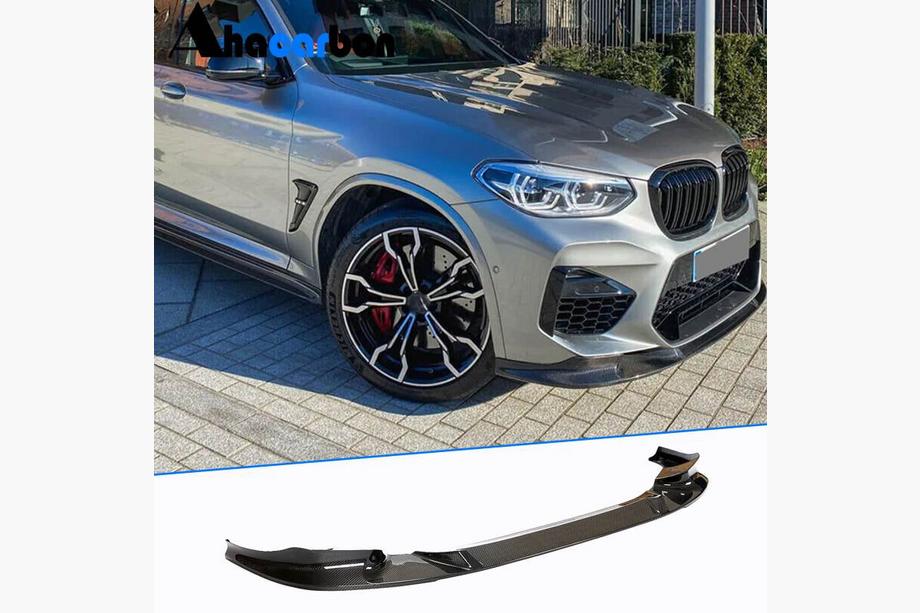 BMW X4 G02 2018– Front kofangerlip Lip V2 (til F98 2018-2021, kulfiber) Image