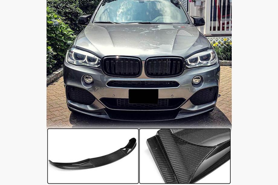 BMW X5 F15 2013–2018 Frontspoilerlæbe til forreste kofanger Lip (til M-Sport, carbon) Image