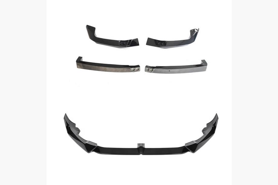 BMW X5 G05 2019–2026 Paradigm V-5 front læbespoiler (til M-Sport 2023-, blank sort) Foto 6