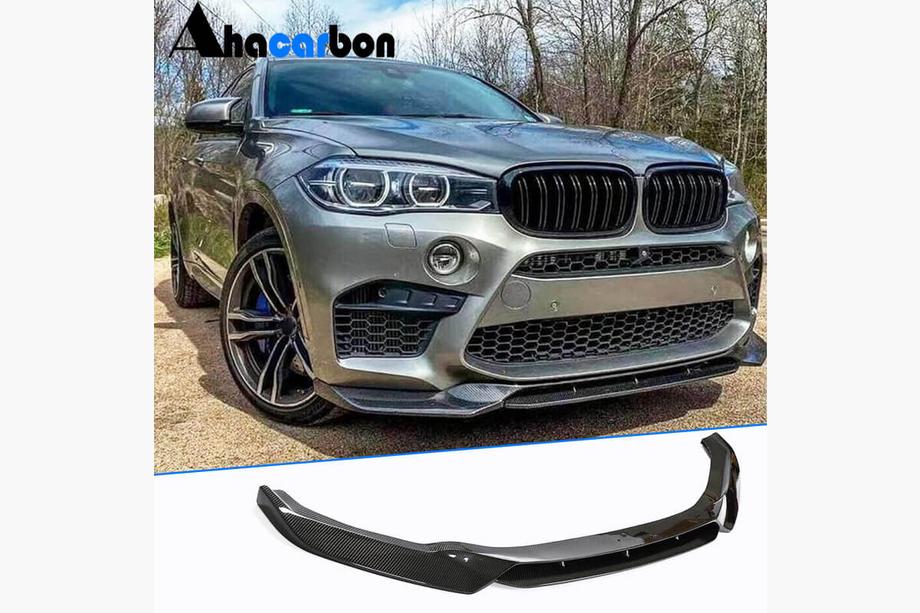 BMW X6 F16 2014–2019 Frontspoilerlæbe Lip V1 (til F86, carbon) Image