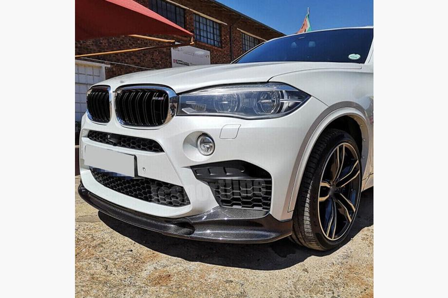 BMW X6 F16 2014–2019 Frontspoilerlip til forreste kofanger Lip V2 (til F86, carbon) Image