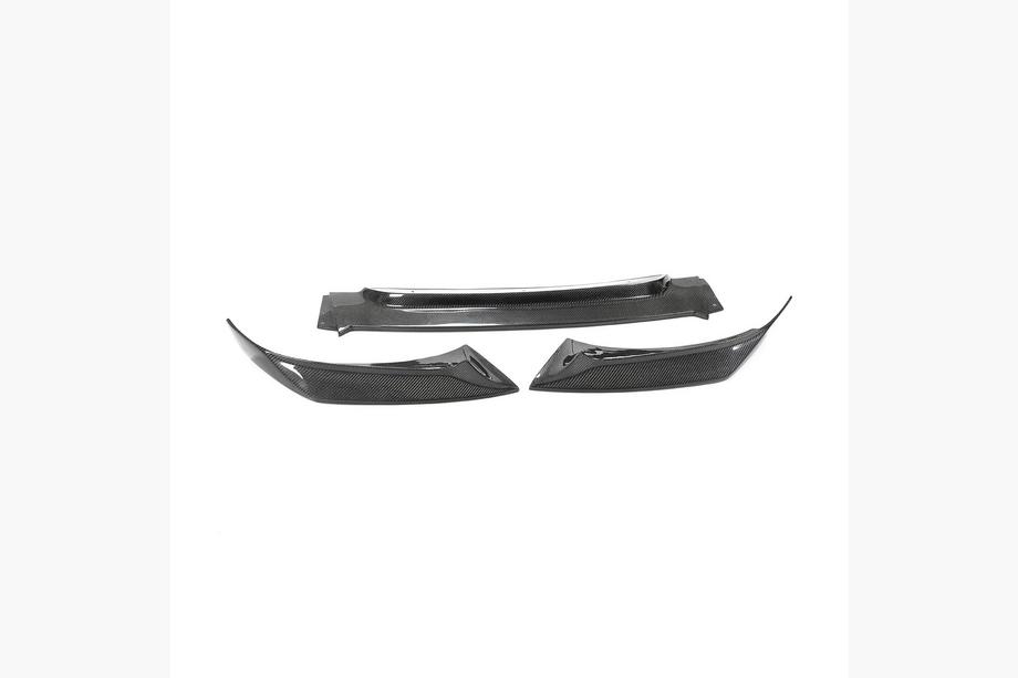 BMW X6 F16 2014–2019 Front bumperlip Lip V2 (til Base, carbon) Image