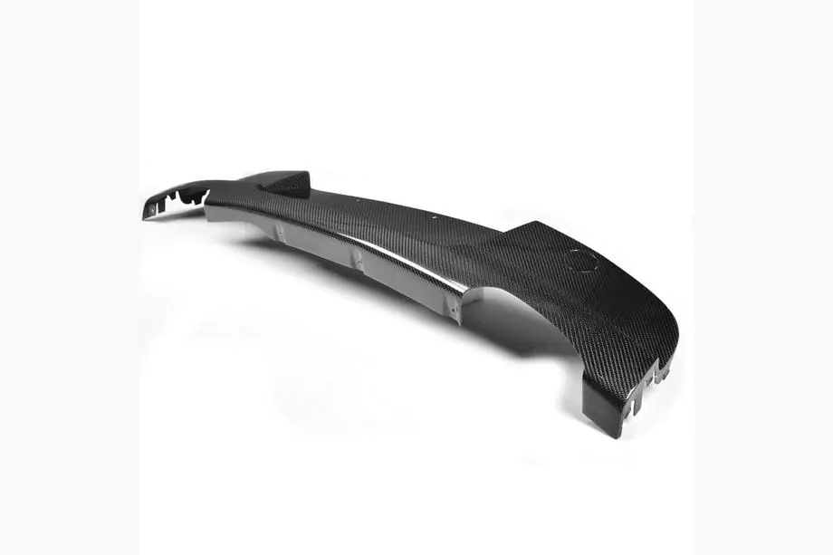 BMW 1-serie E81/E82/E87/E88 2004–2011 Bageste kofangerdiffuser V3 (til E87 M-Sport, carbon) Image