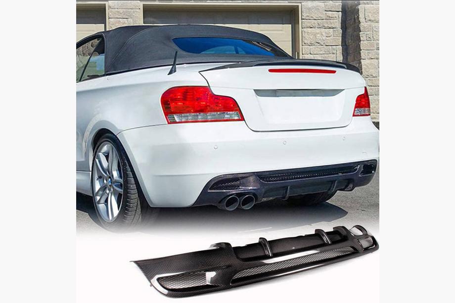 BMW 1-serie E81/E82/E87/E88 2004–2011 Bagkofangerdiffuser V1 (til E82/E88 M-Sport, carbon) Image