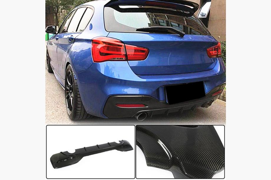 BMW 1-serie F20/F21 2011–2019 Bagkofanger-diffuser (til M-Sport 2015-2019, carbon) Image