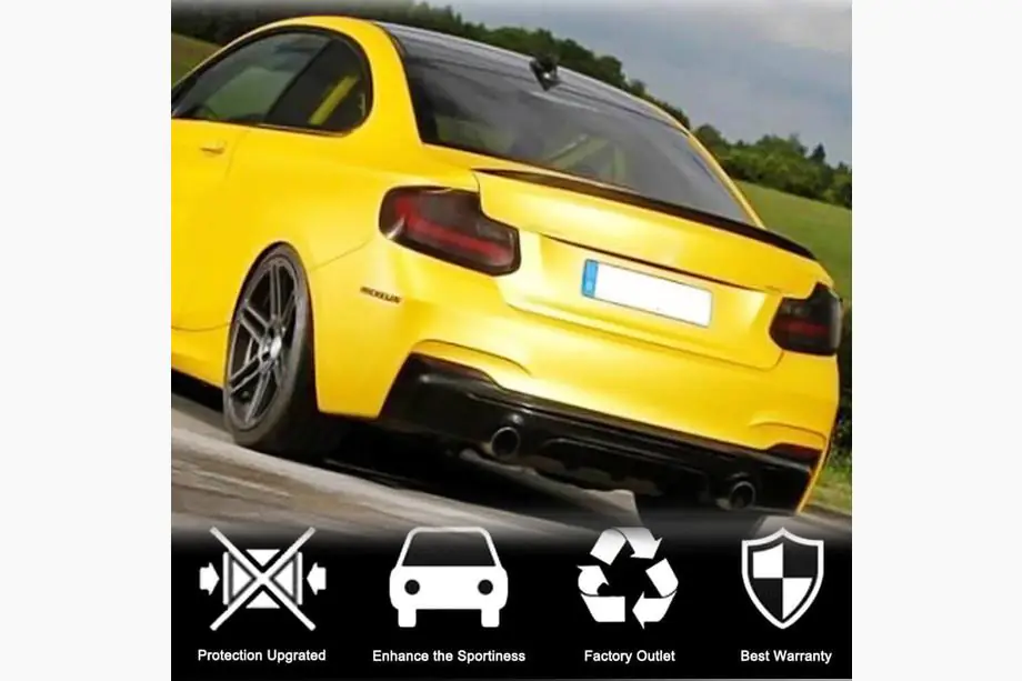 BMW 2-serie F22/F23 2014–2021 Bagkofangerdiffuser V1 (til F22/F23 M-Sport, carbon) Foto 2
