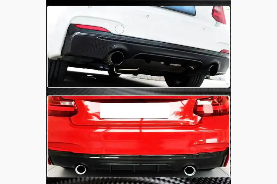BMW 2-serie F22/F23 2014–2021 Bagkofangerdiffuser V1 (til F22/F23 M-Sport, carbon) Foto 4