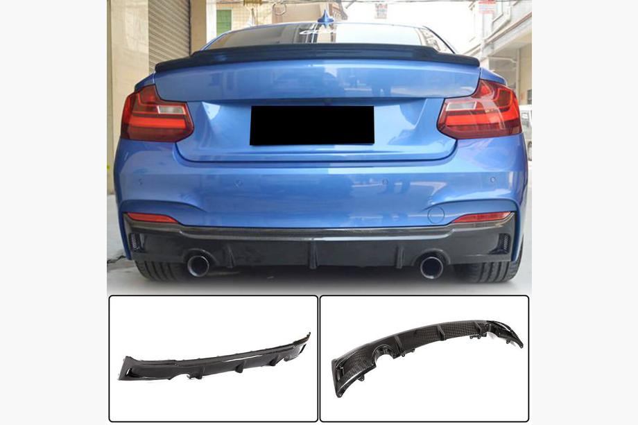 BMW 2-serie F22/F23 2014–2021 Bagkofangerdiffuser V3 (til F22/F23 M-Sport, kulfiber) Image