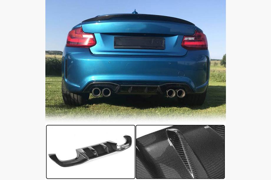 BMW 2-serie F22/F23 2014–2021 Bagkofanger-diffuser V6 (til F87 M2/M2С, kulfiber) Image