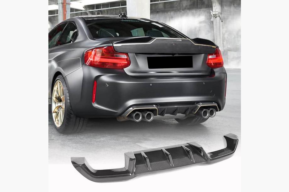 BMW 2-serie F22/F23 2014–2021 Bagkofanger-diffuser V5 (til F87 M2/M2C, kulfiber) Image