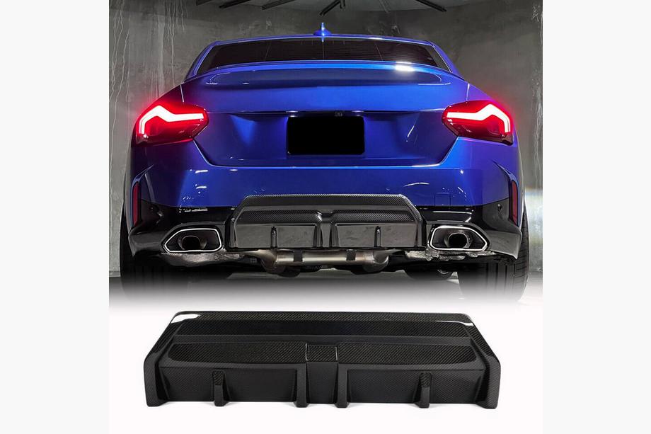 BMW 2-serie G42 2021– Bagkofangerdiffuser V2 (til M-Sport, kulfiber) Foto 1