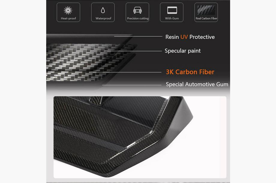 BMW 2-serie G42 2021– Bagkofangerdiffuser V2 (til M-Sport, kulfiber) Foto 4