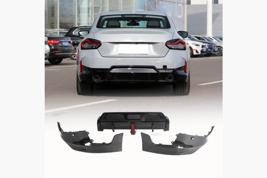 BMW 2-serie G42 2021– Bagkofangerdiffuser V1 (til M-Sport, carbon) Image
