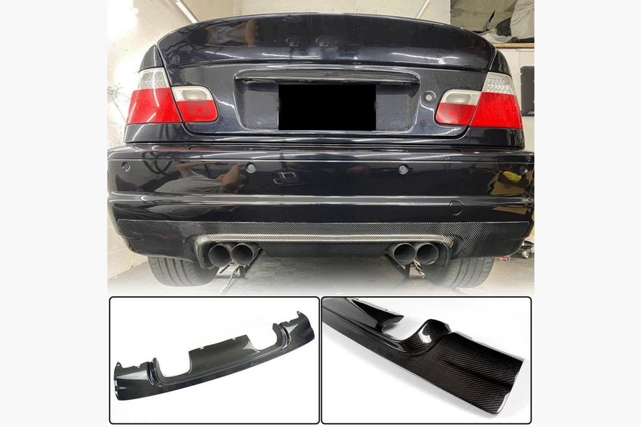 BMW 3-serie E46 1998–2006 Bagkofanger diffuser V1 (til M3, carbon) Image