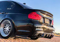 BMW 3-serie E90/E91 2005–2011 Bagkofanger-diffuser V1 (til E90 M-Sport, carbon) foto 3