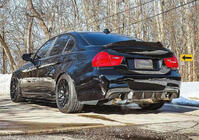 BMW 3-serie E90/E91 2005–2011 Bagkofanger-diffuser FRP V4 (til E90 M Sport) foto 2