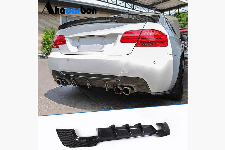 BMW 3-serie E92/E93 2006–2013 Bagkofangerdiffuser V1 (til M-Sport, carbon) Foto 1
