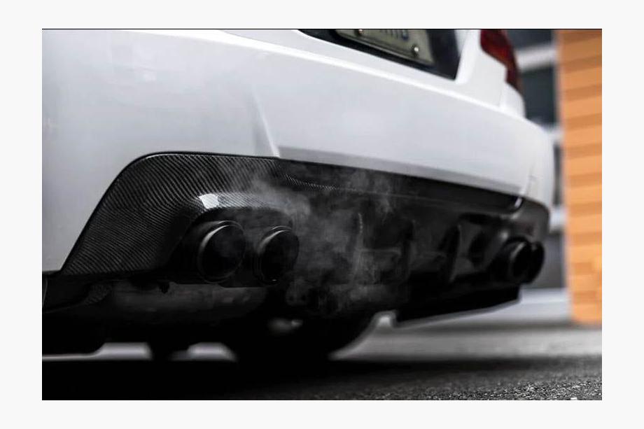 BMW 3-serie E92/E93 2006–2013 Bagkofangerdiffuser V2 (til M-Sport, kulfiber) Foto 3