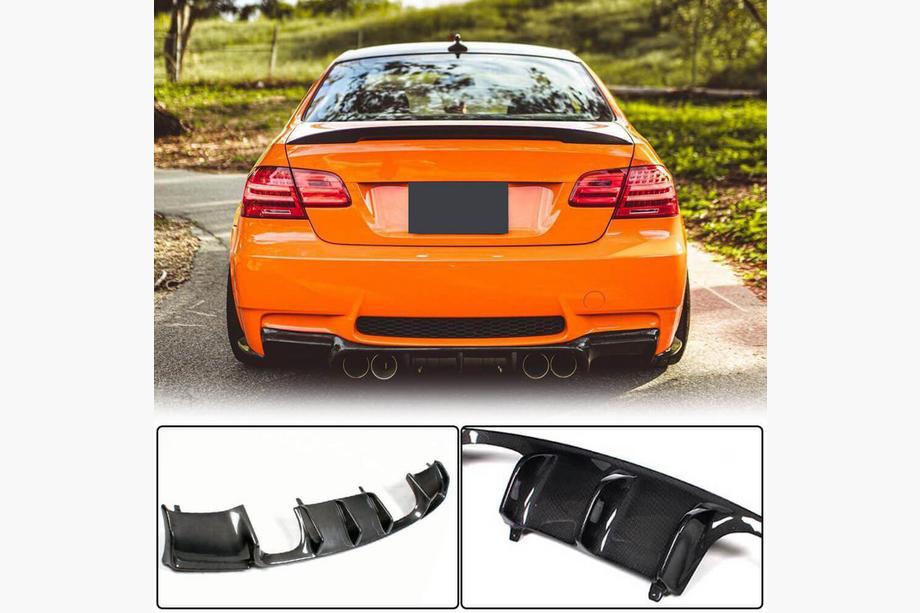 BMW 3-serie E90/E91 2005–2011 Bagkofangerdiffuser V-Style (til M3, carbon) Image
