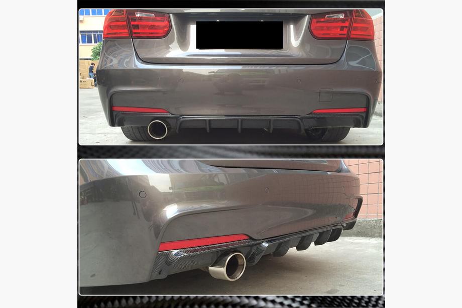 BMW 3-serie F30/F31 2012–2019 Bagkofangerdiffuser V3 (til F30 M-Sport, carbon) Foto 2