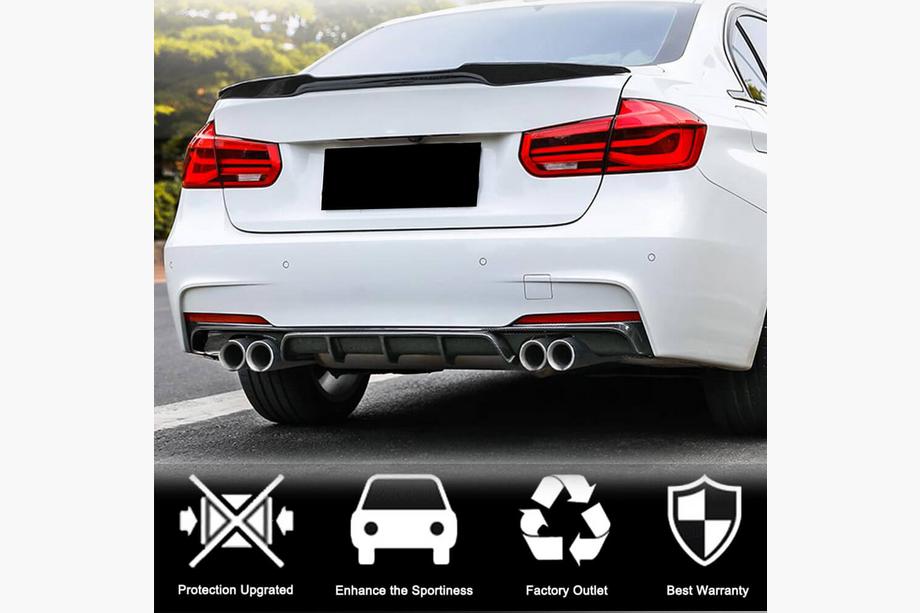 BMW 3-serie F30/F31 2012–2019 V4 bagkofangerdiffuser (til F30 M-Sport, kulfiber) Foto 3