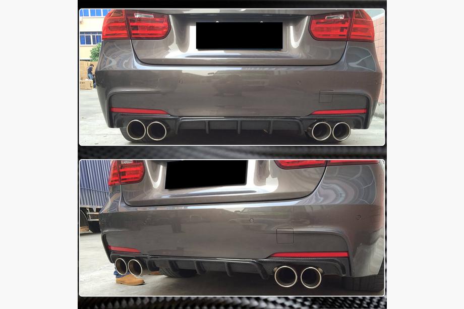 BMW 3-serie F30/F31 2012–2019 V4 bagkofangerdiffuser (til F30 M-Sport, kulfiber) Foto 4